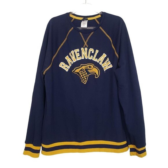 Harry Potter Ravenclaw Sweater Collegiate Crewneck Cotton Blend Mens Size Large - Picture 1 of 8